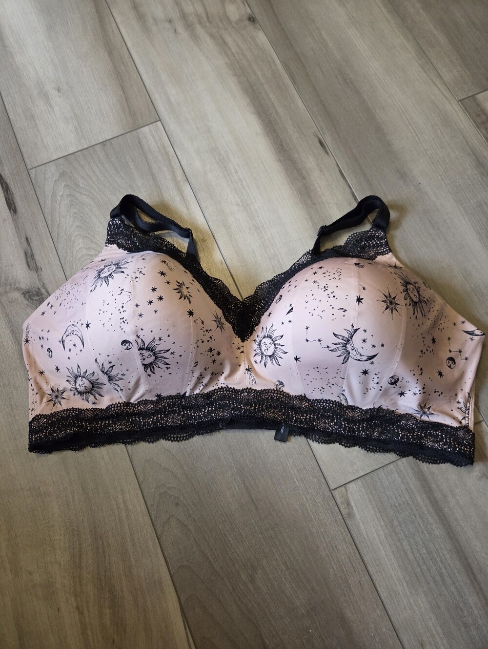 Torrid Pink Celestial Lace Trim Bra